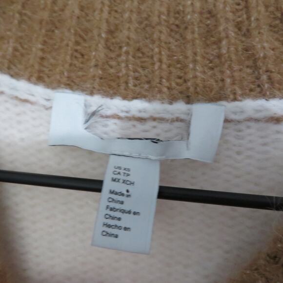 COS Womens Sz XS Colorful Striped Alpaca Wool Blend Sweater Cozy Soft Sweater - Picture 4 of 6